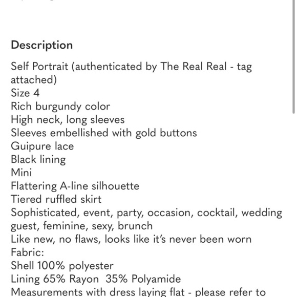 Self Portrait Pretty Burgundy Lace Dress - Picture 14 of 16